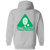 Pittsburgh Triangles Full Zip Hoodie WTT Tennis in Sport Grey Back