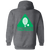 Pittsburgh Triangles Full Zip Hoodie WTT Tennis in Dark Heather Back