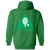 Pittsburgh Triangles Full Zip Hoodie WTT Tennis in Irish Green Back