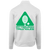 Pittsburgh Triangles Full Zip Fleece Jacket featuring vintage WTT tennis team logo in white back view