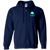 Sea Port Cascades Full Zip Hoodie WTT Tennis in Navy Front