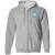 Sea Port Cascades Full Zip Hoodie WTT Tennis in Sport Grey Front
