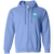 Sea Port Cascades Full Zip Hoodie WTT Tennis in Carolina Blue Front