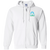 Sea Port Cascades Full Zip Hoodie WTT Tennis in White Back