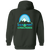 Sea Port Cascades Full Zip Hoodie WTT Tennis in Forest Green Back