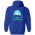 Sea Port Cascades Full Zip Hoodie WTT Tennis in Royal Blue Back