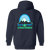 Sea Port Cascades Full Zip Hoodie WTT Tennis in Navy Back