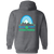 Sea Port Cascades Full Zip Hoodie WTT Tennis in Dark Heather Back