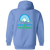 Sea Port Cascades Full Zip Hoodie WTT Tennis in Carolina Blue Back