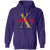 Cuban X-Giants Hoodie Pullover Classic Negro League Baseball color Purple Cuban X-Giants Hoodie Pullover Classic Negro League Baseball color Purple