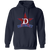 Detroit Stars Hoodie Pullover Negro League Baseball color Navy Blue Detroit Stars Hoodie Pullover Negro League Baseball color Navy Blue