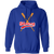 Indianapolis Clowns Hoodie Pullover Negro League Baseball color Royal Indianapolis Clowns Hoodie Pullover Negro League Baseball color Royal