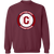 Pittsburgh Crawfords Sweatshirt Crewneck Negro League Baseball color Maroon Pittsburgh Crawfords Sweatshirt Crewneck Negro League Baseball color Maroon