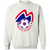 Boston Minutemen Sweatshirt Classic Crewneck NASL Soccer color White Boston Minutemen Sweatshirt Classic Crewneck NASL Soccer color White