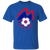 Boston Minutemen T-shirt Classic NASL Soccer color Royal Blue Boston Minutemen T-shirt Classic NASL Soccer color Royal Blue