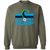 California Surf Sweatshirt Classic Crewneck NASL Soccer color Military Green California Surf Sweatshirt Classic Crewneck NASL Soccer color Military Green