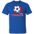 Dallas Tornado T-shirt Classic NASL Soccer color Royal Blue Dallas Tornado T-shirt Classic NASL Soccer color Royal Blue