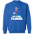 San Antonio Thunder Sweatshirt Classic Crewneck NASL Soccer color Royal Blue San Antonio Thunder Sweatshirt Classic Crewneck NASL Soccer color Royal Blue