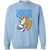 Carolina Cougars Sweatshirt Classic Crewneck ABA Basketball color Light Blue