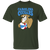 Carolina Cougars T-shirt Classic ABA Basketball color Forest Green