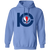 Kentucky Colonels Hoodie Pullover Classic ABA Basketball color Carolina Blue