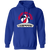 Memphis Pros Hoodie Pullover Classic ABA Basketball color Royal Blue