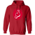 Memphis Sounds Hoodie Pullover Classic ABA Basketball color Red