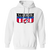 New Jersey Americans Hoodie Pullover Classic ABA Basketball color White New Jersey Americans Hoodie Pullover Classic ABA Basketball color White