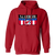 New Jersey Americans Hoodie Pullover Classic ABA Basketball color Red New Jersey Americans Hoodie Pullover Classic ABA Basketball color Red