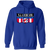 New Jersey Americans Hoodie Pullover Classic ABA Basketball color Royal Blue New Jersey Americans Hoodie Pullover Classic ABA Basketball color Royal Blue
