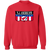 New Jersey Americans Sweatshirt Classic Crewneck ABA Basketball color Red New Jersey Americans Sweatshirt Classic Crewneck ABA Basketball color Red