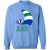 San Diego Sails Sweatshirt Classic Crewneck ABA Basketball color Carolina Blue San Diego Sails Sweatshirt Classic Crewneck ABA Basketball color Carolina Blue