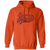 St. Louis Spirits Hoodie Pullover Classic ABA Basketball color Orange St. Louis Spirits Hoodie Pullover Classic ABA Basketball color Orange