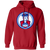 Virginia Squires Hoodie Pullover Classic ABA Basketball color Red Virginia Squires Hoodie Pullover Classic ABA Basketball color Red