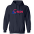 Washington Caps Hoodie Pullover Classic ABA Basketball color Navy Blue Washington Caps Hoodie Pullover Classic ABA Basketball color Navy Blue