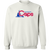 Washington Caps Sweatshirt Classic Crewneck ABA Basketball color White Washington Caps Sweatshirt Classic Crewneck ABA Basketball color White