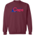 Washington Caps Sweatshirt Classic Crewneck ABA Basketball color Maroon Washington Caps Sweatshirt Classic Crewneck ABA Basketball color Maroon