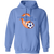California Sunshine Hoodie Pullover Classic ASL Soccer color Carolina Blue