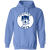 Chicago Cats Hoodie Pullover Classic ASL Soccer color Carolina Blue Chicago Cats Hoodie Pullover Classic ASL Soccer color Carolina Blue