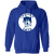 Chicago Cats Hoodie Pullover Classic ASL Soccer color Royal Blue Chicago Cats Hoodie Pullover Classic ASL Soccer color Royal Blue