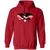 New York Eagles Hoodie Pullover Classic ASL Soccer color Red
