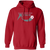 Washington Stars Hoodie Pullover Classic ASL Soccer color Red Washington Stars Hoodie Pullover Classic ASL Soccer color Red