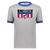 New Jersey Americans ABA T-shirt Ringer American Basketball Association Team color Athletic Heather Gray/Royal Blue New Jersey Americans ABA T-shirt Ringer American Basketball Association Team color Athletic Heather Gray/Royal Blue