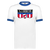 New Jersey Americans ABA T-shirt Ringer American Basketball Association Team color White/Royal Blue New Jersey Americans ABA T-shirt Ringer American Basketball Association Team color White/Royal Blue