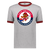 New Orleans Buccaneers ABA T-shirt Ringer American Basketball Association Team Tee color Athletic Heather Gray/Red New Orleans Buccaneers ABA T-shirt Ringer American Basketball Association Team Tee color Athletic Heather Gray/Red
