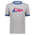 Washington Caps ABA Ringer T-shirt American Basketball Association Team Tee color Athletic Heather Gray/Blue Washington Caps ABA Ringer T-shirt American Basketball Association Team Tee color Athletic Heather Gray/Blue