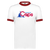 Washington Caps ABA Ringer T-shirt American Basketball Association Team Tee color White/Red Washington Caps ABA Ringer T-shirt American Basketball Association Team Tee color White/Red
