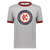 Kansas City Monarchs T-shirt Ringer Negro League Baseball color Athletic Heather/Red Kansas City Monarchs T-shirt Ringer Negro League Baseball color Athletic Heather/Red
