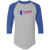 Utah Stars Raglan Shirt ABA Basketball color Athletic Heather/Royal Blue