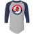 New Orleans Buccaneers Raglan Shirt ABA Basketball color Athletic Heather/Navy New Orleans Buccaneers Raglan Shirt ABA Basketball color Athletic Heather/Navy